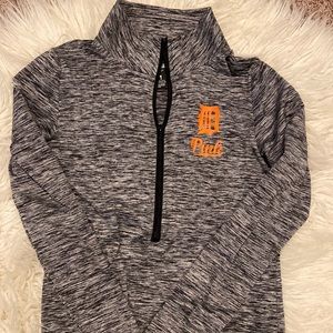PINK by Victoria’s Secret Detroit Tigers Half-zip- size small- Navy & Orange MLB